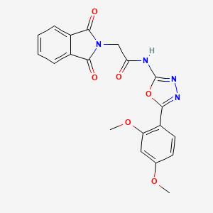 molecular formula C20H16N4O6 B2600904 N-(5-(2,4-dimethoxyphenyl)-1,3,4-oxadiazol-2-yl)-2-(1,3-dioxoisoindolin-2-yl)acetamide CAS No. 920440-56-8