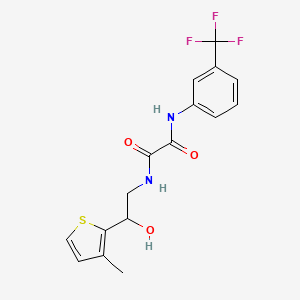 N1-(2-hydroxy-2-(3-methylthiophen-2-yl)ethyl)-N2-(3-(trifluoromethyl)phenyl)oxalamide