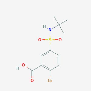 molecular formula C11H14BrNO4S B2600995 2-bromo-5-(tert-butylsulfamoyl)benzoic Acid CAS No. 784172-03-8