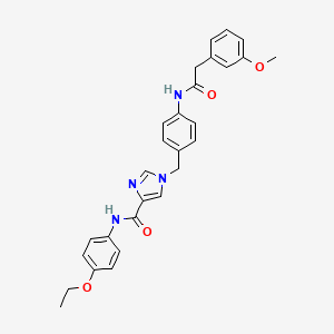 N-(4-ethoxyphenyl)-1-(4-(2-(3-methoxyphenyl)acetamido)benzyl)-1H-imidazole-4-carboxamide