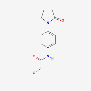 2-methoxy-N-(4-(2-oxopyrrolidin-1-yl)phenyl)acetamide