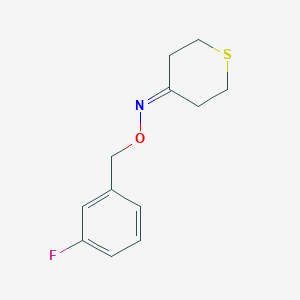N-[(3-fluorophenyl)methoxy]thian-4-imine