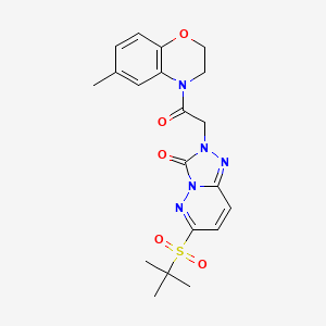 6-(tert-butylsulfonyl)-2-(2-(6-methyl-2H-benzo[b][1,4]oxazin-4(3H)-yl)-2-oxoethyl)-[1,2,4]triazolo[4,3-b]pyridazin-3(2H)-one