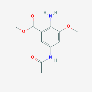 Methyl 2-amino-5-acetamido-3-methoxybenzoate
