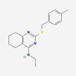 N-ethyl-2-[(4-methylbenzyl)sulfanyl]-5,6,7,8-tetrahydro-4-quinazolinamine