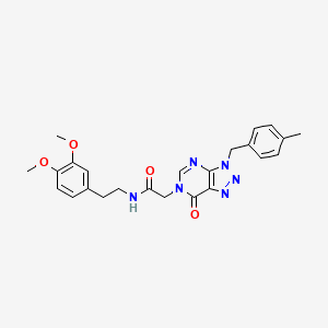 N-(3,4-dimethoxyphenethyl)-2-(3-(4-methylbenzyl)-7-oxo-3H-[1,2,3]triazolo[4,5-d]pyrimidin-6(7H)-yl)acetamide