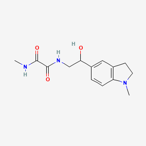 N1-(2-hydroxy-2-(1-methylindolin-5-yl)ethyl)-N2-methyloxalamide