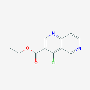 molecular formula C11H9ClN2O2 B2601032 Ethyl 4-chloro-1,6-naphthyridine-3-carboxylate CAS No. 92972-76-4