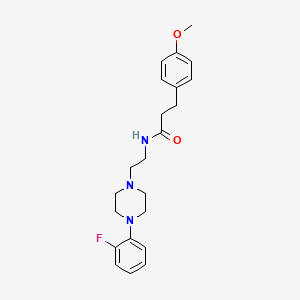N-(2-(4-(2-fluorophenyl)piperazin-1-yl)ethyl)-3-(4-methoxyphenyl)propanamide