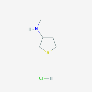 B2601086 N-methylthiolan-3-amine hydrochloride CAS No. 2227107-35-7; 933727-56-1