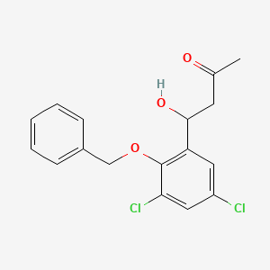 4-[2-(Benzyloxy)-3,5-dichlorophenyl]-4-hydroxy-2-butanone
