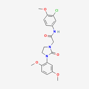molecular formula C20H22ClN3O5 B2601147 N-(3-chloro-4-methoxyphenyl)-2-[3-(2,5-dimethoxyphenyl)-2-oxoimidazolidin-1-yl]acetamide CAS No. 1286714-12-2