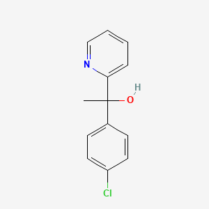 molecular formula C13H12ClNO B2601191 1-(4-Chlorophenyl)-1-(pyridin-2-yl)ethanol CAS No. 197512-40-6
