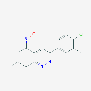 molecular formula C17H18ClN3O B2601212 (5Z)-3-(4-chloro-3-methylphenyl)-N-methoxy-7-methyl-5,6,7,8-tetrahydrocinnolin-5-imine CAS No. 1024794-18-0