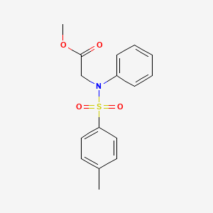 molecular formula C16H17NO4S B2601270 Methyl N-[(4-methylphenyl)sulfonyl]-N-phenylglycinate CAS No. 94460-98-7