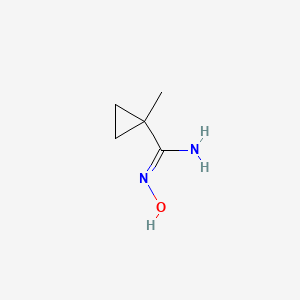 molecular formula C5H10N2O B2601300 N'-Hydroxy-1-methylcyclopropane-1-carboximidamide CAS No. 1899834-43-5