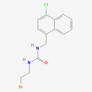 Urea, 1-(2-bromoethyl)-3-((4-chloro-1-naphthyl)methyl)-