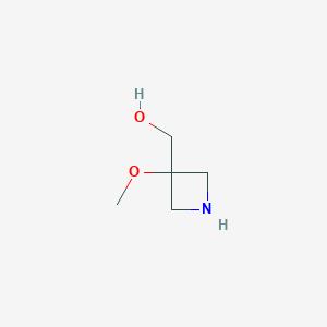 molecular formula C5H11NO2 B2601447 (3-Methoxyazetidin-3-yl)methanol CAS No. 1785429-68-6