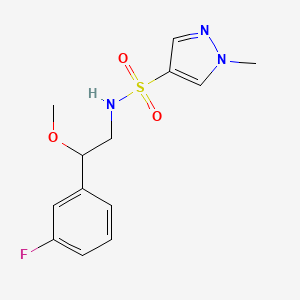 B2601474 N-(2-(3-fluorophenyl)-2-methoxyethyl)-1-methyl-1H-pyrazole-4-sulfonamide CAS No. 1797897-09-6