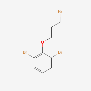 molecular formula C9H9Br3O B2601542 1,3-Dibromo-2-(3-bromopropoxy)benzene CAS No. 206347-33-3