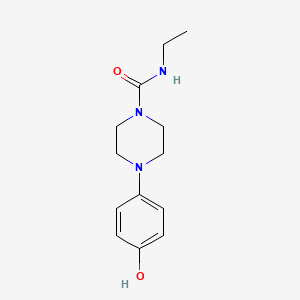 molecular formula C13H19N3O2 B2601544 N-ethyl-4-(4-hydroxyphenyl)piperazine-1-carboxamide CAS No. 908095-21-6