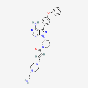 molecular formula C32H39N9O2 B2601594 Ibrutinib-MPEA 