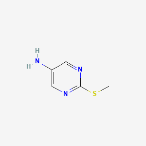 molecular formula C5H7N3S B2601615 5-Amino-2-(methylthio)pyrimidine CAS No. 42382-46-7