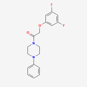 molecular formula C18H18F2N2O2 B2601691 2-(3,5-Difluorophenoxy)-1-(4-phenylpiperazin-1-yl)ethanone CAS No. 866153-14-2