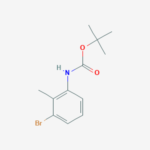 molecular formula C12H16BrNO2 B2601699 (3-Bromo-2-methyl-phenyl)-carbamic acid tert-butyl ester CAS No. 221538-03-0