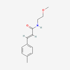 molecular formula C13H17NO2 B2601785 N-(2-Methoxyethyl)-3-(4-methylphenyl)-2-propenamide CAS No. 324562-48-3