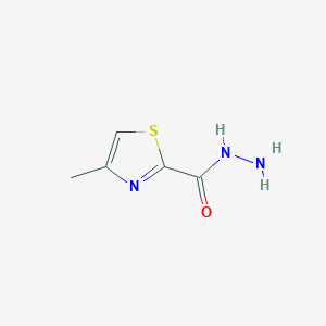 molecular formula C5H7N3OS B026018 4-Methyl-1,3-thiazole-2-carbohydrazide CAS No. 100516-76-5