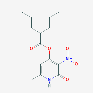 molecular formula C14H20N2O5 B2601866 (6-methyl-3-nitro-2-oxo-1H-pyridin-4-yl) 2-propylpentanoate CAS No. 868679-38-3