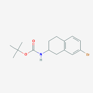 molecular formula C15H20BrNO2 B2601867 tert-Butyl (7-bromo-1,2,3,4-tetrahydronaphthalen-2-yl)carbamate CAS No. 1364165-70-7