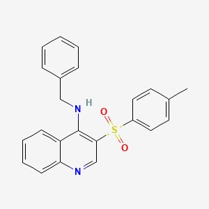molecular formula C23H20N2O2S B2601948 N-BENZYL-3-(4-METHYLBENZENESULFONYL)QUINOLIN-4-AMINE CAS No. 895646-64-7