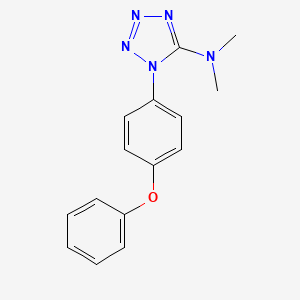 molecular formula C15H15N5O B2601963 N,N-dimethyl-1-(4-phenoxyphenyl)-1H-1,2,3,4-tetraazol-5-amine CAS No. 343375-95-1