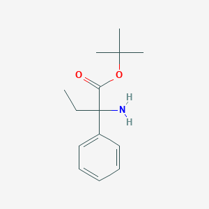 molecular formula C14H21NO2 B2602043 Tert-butyl 2-amino-2-phenylbutanoate CAS No. 2248267-83-4