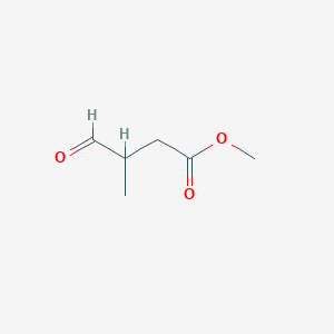 molecular formula C6H10O3 B2602097 methyl 3-methyl-4-oxobutanoate CAS No. 65038-34-8
