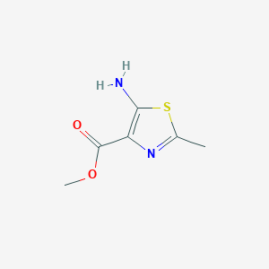 molecular formula C6H8N2O2S B2602108 Methyl 5-amino-2-methyl-1,3-thiazole-4-carboxylate CAS No. 1421635-09-7