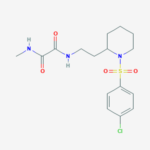 N1-(2-(1-((4-chlorophenyl)sulfonyl)piperidin-2-yl)ethyl)-N2-methyloxalamide