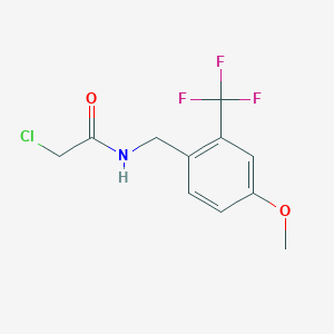 2-Chloro-N-[[4-methoxy-2-(trifluoromethyl)phenyl]methyl]acetamide