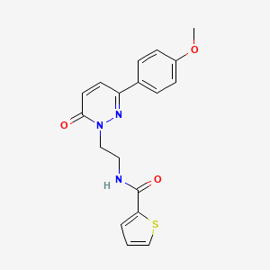 N-(2-(3-(4-methoxyphenyl)-6-oxopyridazin-1(6H)-yl)ethyl)thiophene-2-carboxamide