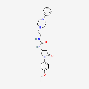1-(1-(4-Ethoxyphenyl)-5-oxopyrrolidin-3-yl)-3-(2-(4-phenylpiperazin-1-yl)ethyl)urea