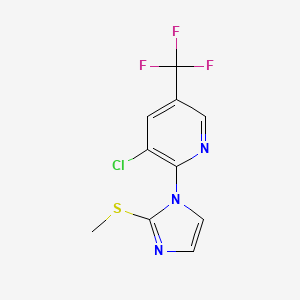 3-chloro-2-[2-(methylsulfanyl)-1H-imidazol-1-yl]-5-(trifluoromethyl)pyridine
