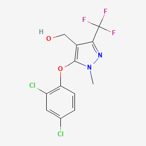 [5-(2,4-dichlorophenoxy)-1-methyl-3-(trifluoromethyl)-1H-pyrazol-4-yl]methanol