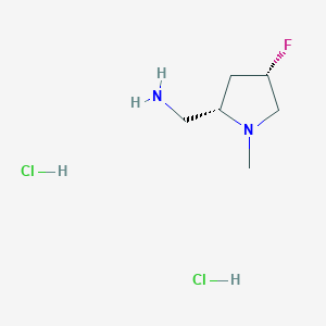 [(2S,4S)-4-Fluoro-1-methylpyrrolidin-2-yl]methanamine;dihydrochloride