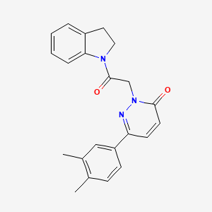 6-(3,4-dimethylphenyl)-2-(2-(indolin-1-yl)-2-oxoethyl)pyridazin-3(2H)-one