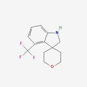 4-(Trifluoromethyl)-1,2-dihydrospiro[indole-3,4'-oxane]
