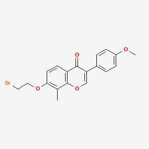 molecular formula C19H17BrO4 B2602187 7-(2-bromoethoxy)-3-(4-methoxyphenyl)-8-methyl-4H-chromen-4-one CAS No. 903862-40-8
