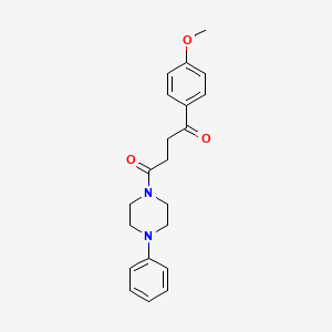 1-(4-Methoxyphenyl)-4-(4-phenylpiperazin-1-yl)butane-1,4-dione