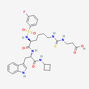 molecular formula C31H39FN6O6S2 B2602204 SIRT5 inhibitor 